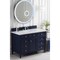 James Martin Vanities Brittany 48in Single Vanity, Victory Blue w/ 3 CM Eternal Jasmine Pearl Quartz Top 650-V48-VBL-3EJP - alternate 2